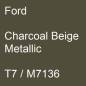 Preview: Ford, Charcoal Beige Metallic, T7 / M7136.